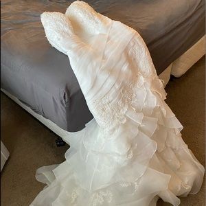 Gently used ivory wedding gown!